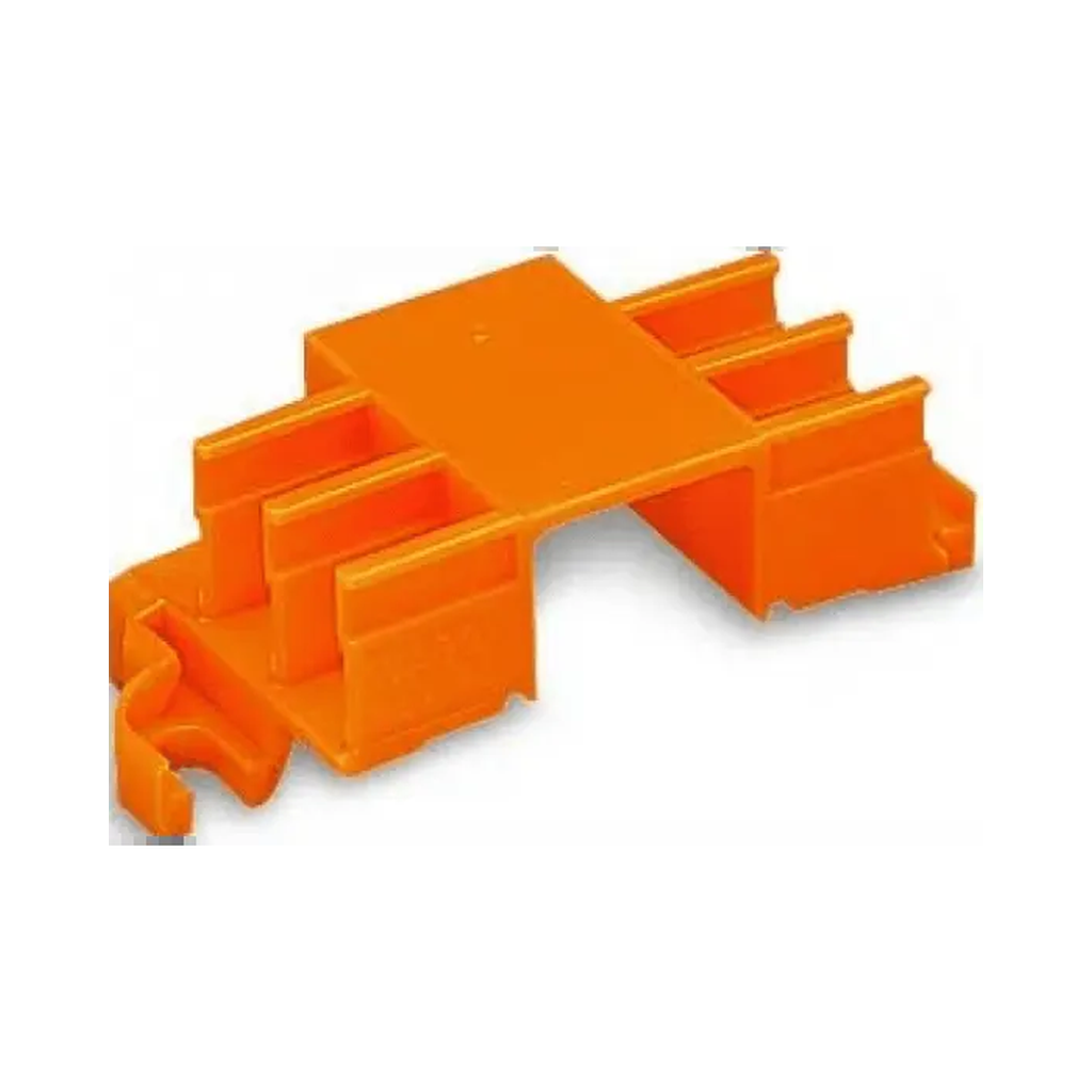 [243-113] Connecteur WAGO de fixation din 4 fois orange