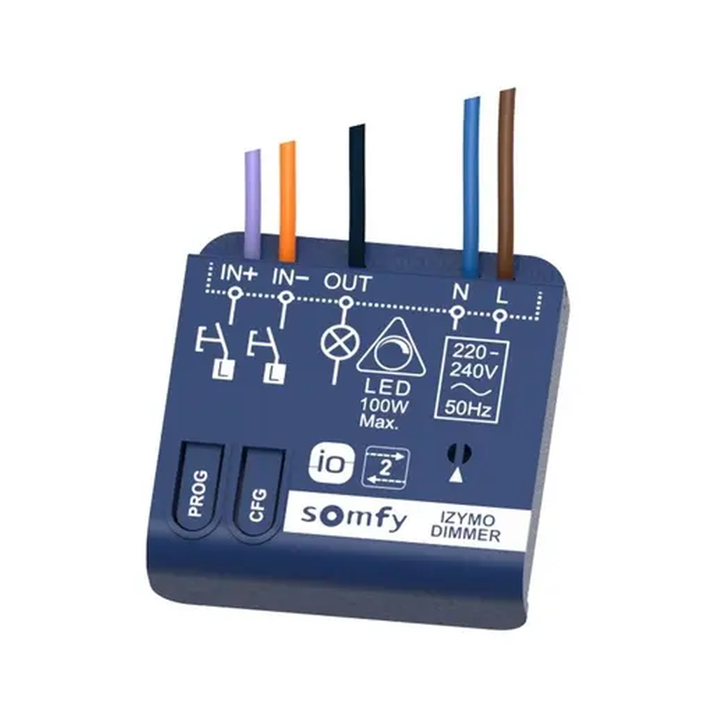 Recever Somfy LED dimmer io izymo