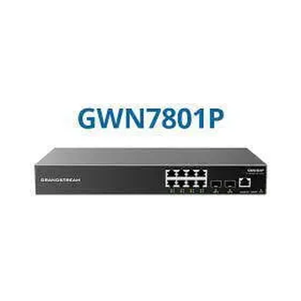[GWN7801P] Switch Grandstream gwn7801p commutateur réseau niveau 2+ a 8 ports PoE gigabit manageable