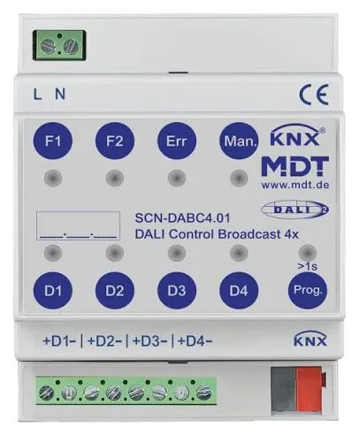 [SCN-DABC4.01] Passerelle MDT KNX-DALI Broadcast - 4 canaux