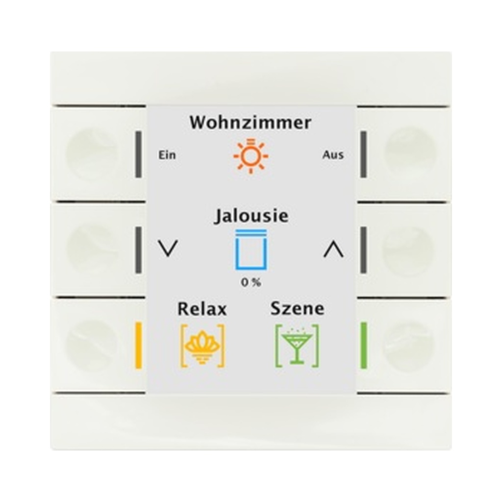 [BE-TAS86T06.02] Thermostat MDT Smart 86 KNX - 6 boutons - écran couleur - noir mat
