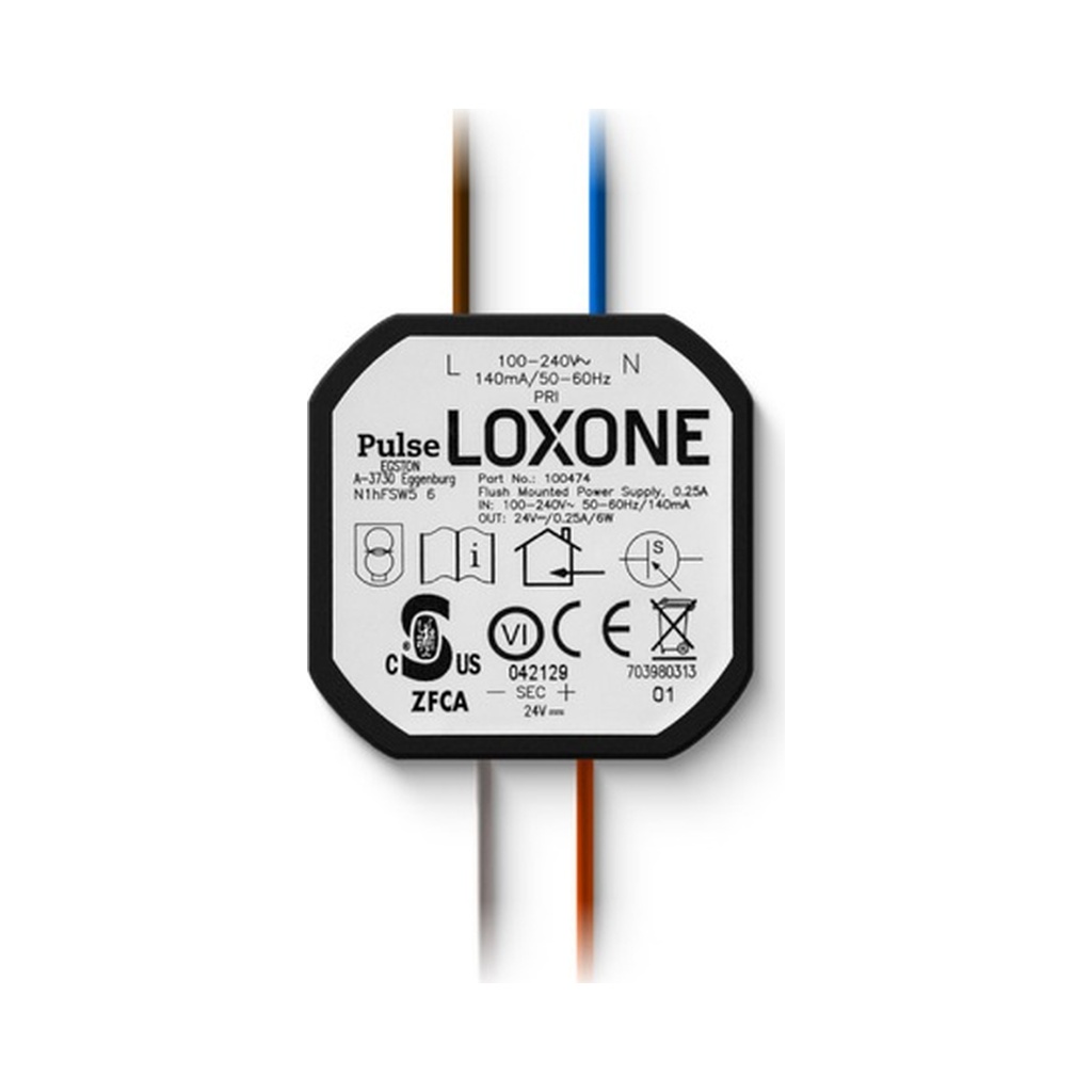 [100474] Alimentation Loxone encastrable 24 V - 0,25 A